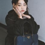 Kang Mi-na Instagram - Prada’s Re-Nylon is regenerated nylon created through the recycling and purification of plastic collected from the ocean. #PradaReNylon #Prada #ad 🤍🖤🐬