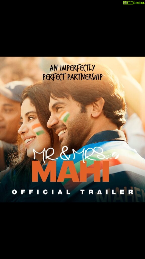 Karan Johar Instagram - It’s MORE than just a story...it’s a journey of self-discovery, defying odds & hitting doubt out of the park when it comes to chasing YOUR dream with an imperfectly perfect partnership!❤️🏏 #MrAndMrsMahi TRAILER OUT NOW. In cinemas on 31st May 2024! @apoorva1972 @rajkummar_rao @janhvikapoor @sharanssharma @mehrotranikhil @somenmishra @dharmamovies @zeestudiosofficial @sonymusicindia