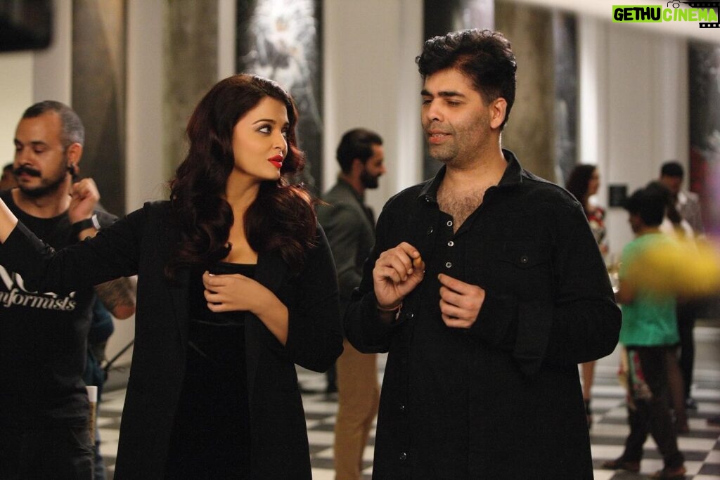 Karan Johar Instagram - Ae Dil hai Mushkil will always be personal to me… It was all my life learnings about falling in love, dealing with unrequited love and also how resilient we can be even when the heartbreak feels so final… The experience of filming ADHM was one of my best on set experiences .. I got to know and understand “the Ranbir process” and deeply respect it…. He never let his homework or his hard work apparent to anyone … I got to know and love him as a person and appreciate his detachment from stardom or movie star trappings… his child like portrayal of a broken hearted lover went beyond the written word… Anushka and him were such a treat to direct … they have mutual friendship and respect which transcended from personal to celluloid perfectly! Anushka is pure hearted and that always come through on screen..I always wanted to direct Aishwarya and she gave Saba so much dignity , poise and beauty ! Will always be immensely grateful to her for accepting to play the part instantly and with so much love and team spirit ..I look back at the days of filming ADHM with a big smile and a cathartic heart … the music will live on and I can take no credit from the magic and genius of Dada and Amitabh … Is film ke zikar ka zubaan pe swaad rakhna ….