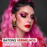 Karen Bachini Instagram - Oi clã! No #KahIndica dessa semana, preparei uma listinha com alguns dos meus batons vermelhos favoritos! Separei por tipo de tonalidade, porque sei que vocês amam essas diquinhas 🫶 Eai, quero saber: qual é o seu batom vermelho favorito?!