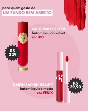 Karen Bachini Instagram - Oi clã! No #KahIndica dessa semana, preparei uma listinha com alguns dos meus batons vermelhos favoritos! Separei por tipo de tonalidade, porque sei que vocês amam essas diquinhas 🫶

Eai, quero saber: qual é o seu batom vermelho favorito?!