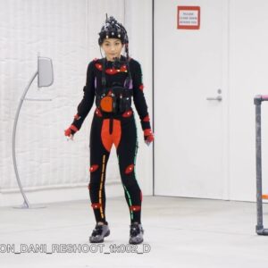 Karen Fukuhara Instagram - From day one we were suited up and ready to face the horrors in @callistothegame. Don't miss episode 3 of Mastering Horror | The Callisto Protocol Docuseries now on IGN
