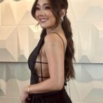 Karen Fukuhara Instagram - Always in awe of the talented creatives that I get to work with - thank you to these amazing people that made me feel confident during the panel! Hair: @ernestluiss Makeup: @arielpeimbert Styling: @marc_eram Outfit: @versace @kourh.co @byfar_official