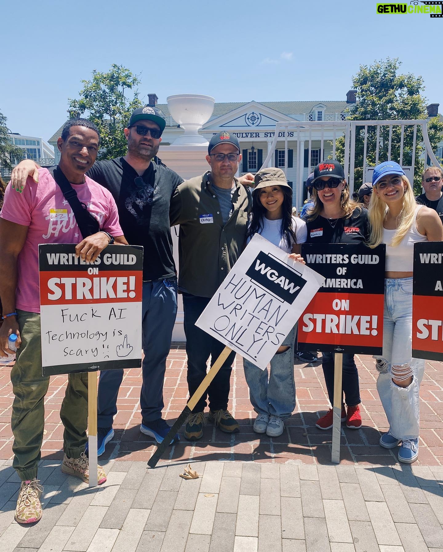Karen Fukuhara Instagram - @theboystv & @genv for @wgastrikeunite 🎉