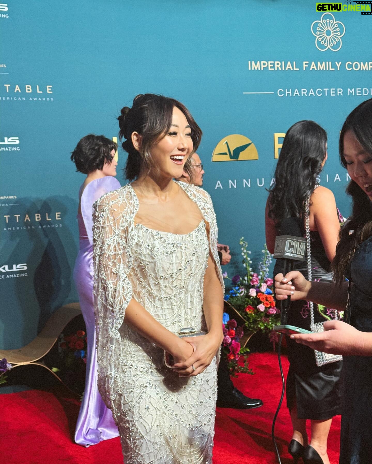 Karen Fukuhara Instagram - When I was asked to present the Global Groundbreaker award this year, I was shocked to find out I would be handing the award to a childhood friend I have not seen in over a decade. @mackenyu & I began our martial arts journey in karate class together - we’d train multiple times a week and cheer each other on at tournaments. (Shout out to Hasegawa-sensei) With my mom teaching him piano, our brothers being in the same grade and all attending Japanese school together, I guess our lives were intertwined more so than I thought. I lost touch with him after leaving for college, but have been cheering him on as he established his career in Japan, and now here in Hollywood. I was so SO proud to see him shine center stage last night accepting his award. Another shocking thing was when I found out 2 days ago that I’d be presenting the award with @atsukocomedy - who is also a childhood friend! My mom would bring me to Atsuko’s house every week when she taught her piano. We’re both Venice alums. Her family babysat my little brother. The first time I saw her comedy special I remember showing my mom clips of it, as well as all of the funny videos she makes with her mother and grandmother. We were both so in awe. Now she’s doing a sold out world tour!! There’s a Japanese word called 「微笑ましい」 (hoho-eh-ma-shii) - a situation/moment that produces a heartwarming smile. That’s how I felt all night. Thank you @unforgettablegala @character.media @asialab.kr @amazonstudios for such a special night. This reunion would not have happened without you!