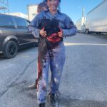 Karen Fukuhara Instagram - Season 3 Episode 4 after @jensenackles blasted the shit outta me 😂 Props to our prosthetics team! Always incredible work from face peels to pumping blood. More to come in season 4!
