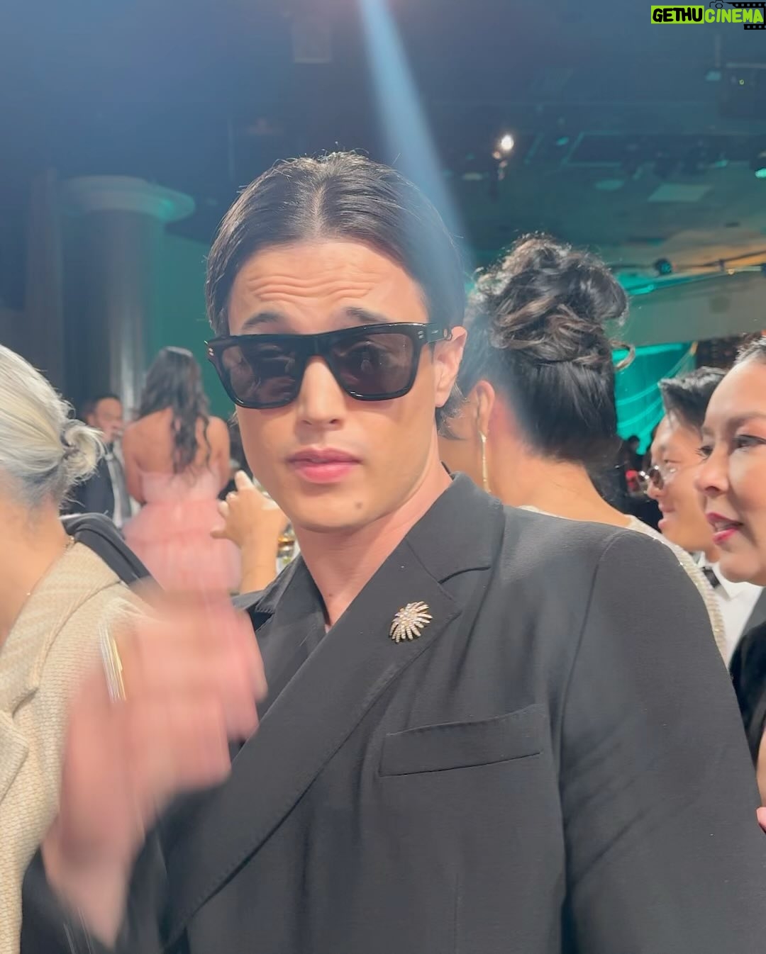 Karen Fukuhara Instagram - When I was asked to present the Global Groundbreaker award this year, I was shocked to find out I would be handing the award to a childhood friend I have not seen in over a decade. @mackenyu & I began our martial arts journey in karate class together - we’d train multiple times a week and cheer each other on at tournaments. (Shout out to Hasegawa-sensei) With my mom teaching him piano, our brothers being in the same grade and all attending Japanese school together, I guess our lives were intertwined more so than I thought. I lost touch with him after leaving for college, but have been cheering him on as he established his career in Japan, and now here in Hollywood. I was so SO proud to see him shine center stage last night accepting his award. Another shocking thing was when I found out 2 days ago that I’d be presenting the award with @atsukocomedy - who is also a childhood friend! My mom would bring me to Atsuko’s house every week when she taught her piano. We’re both Venice alums. Her family babysat my little brother. The first time I saw her comedy special I remember showing my mom clips of it, as well as all of the funny videos she makes with her mother and grandmother. We were both so in awe. Now she’s doing a sold out world tour!! There’s a Japanese word called 「微笑ましい」 (hoho-eh-ma-shii) - a situation/moment that produces a heartwarming smile. That’s how I felt all night. Thank you @unforgettablegala @character.media @asialab.kr @amazonstudios for such a special night. This reunion would not have happened without you!
