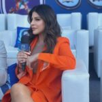 Karishma Kotak Instagram – Bright and ready for day 4 @ispl_t10 🏏🏏
With @samirkochhar 🎤