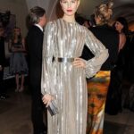 Karolína Kurková Instagram – #KKStyle // Metallics have a way of remaining neutral but bringing a lot of personality to any look, casual or dressy. This is one of my favorite looks, head to toe silver. What do you think?