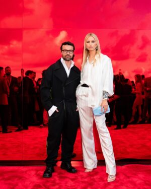 Karolína Kurková Instagram - Last night unveiling of the latest makes/models and colors from @Ferrari ! Really beautiful design and a luxurious evening start to finish. So nice to accompany creative director @ferraristyle, @rocco.iannone. ❤️ Thank you for having me. 

#Ferrari12Cilindri  #Ferrari12CilindriSpider
#FerrariMiami #FerrariStyle