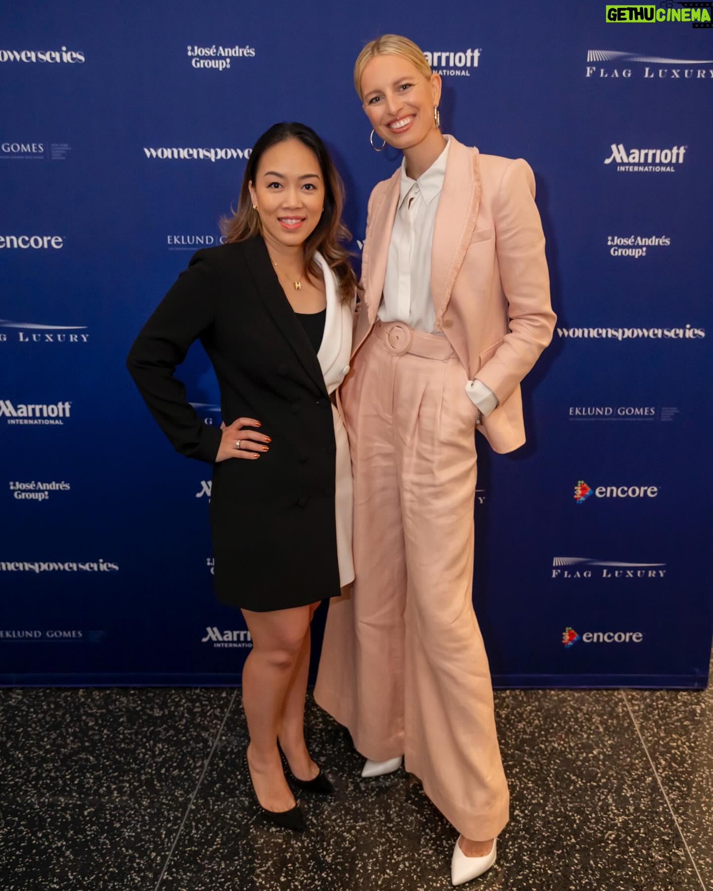 Karolína Kurková Instagram - Women supporting women is so important not just at home and in family but also in business. Today I was happy to share about wellness, entrepreneurship and celebrate women with a great group. Thank you @womenspowerseries for having me. 💜