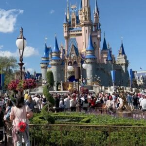 Karolína Kurková Instagram - Most Magical Place on Earth! 🩵✨"If you can dream it, you can do it." - Walt Disney #bippidiboppidiboo #springbreak #disneyworld #memories 

A big thank you to @madeover.travels for helping us plan and have the best time at Disneyworld!