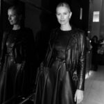 Karolína Kurková Instagram – Leather on leather play on texture, loved doubling up w/ this look…perfect for this time of year.