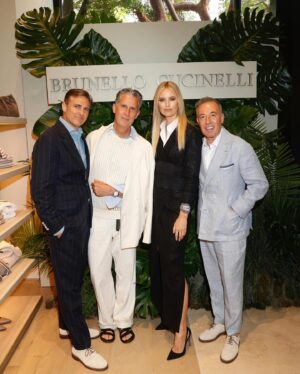 Karolína Kurková Instagram - A warm welcome for @brunellocucinelli_brand newest opening. Congrats on a beautiful store and location, thank you for including me in the celebration! 🥂 @brunellocucinelli @miamidesigndistrict