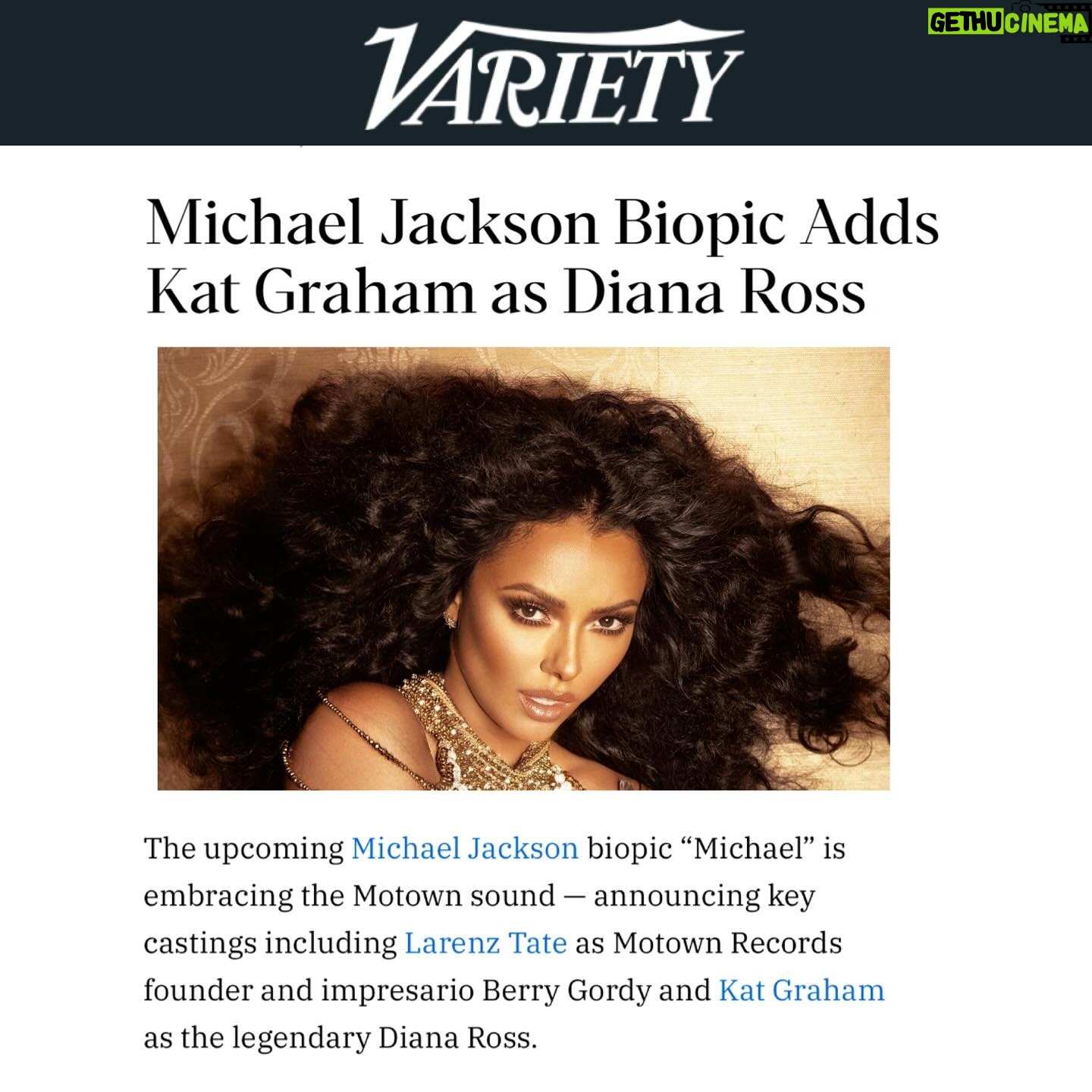 Kat Graham Instagram - Grateful to play the legendary Diana Ross… directed by the great @AntoineFuqua. I can’t wait for everyone to see this film and the brilliant performances in it. Thank you Graham King, Vickie Thomas and Mr. Fuqua for allowing me the privilege of supporting the retelling of such a pivotal era in our music history. 📸: @randeestnicholas