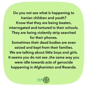 Katayoun Riahi Instagram - The only thing necessary for the triumph of evil is for good men to do nothing.
“Edmund Burke”
The world is watching, so get to work! 

*برای اسلاید فارسی لطفا ورق بزنید*

‎"تنها لازمه پیروزی اهریمن این است که انسان های خوب اقدامی نکنند!"
‎“ادموند برک”
‎جهان شما را نظاره می‌کند، پس دست به کار شوید. 
‎بنیاد نیکوکاری کیشِ مهرِ کتایون 'کمک' @katayounriahiofficial7 

#iran #vatan #azadi #zanzendegiazadi #womanlifefreedom #iranweseeyou #opiran #helpiran #charityforchildren #unicef #unicefiran #un