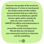 Katayoun Riahi Instagram - The only thing necessary for the triumph of evil is for good men to do nothing. “Edmund Burke” The world is watching, so get to work! *برای اسلاید فارسی لطفا ورق بزنید* ‎"تنها لازمه پیروزی اهریمن این است که انسان های خوب اقدامی نکنند!" ‎“ادموند برک” ‎جهان شما را نظاره می‌کند، پس دست به کار شوید. ‎بنیاد نیکوکاری کیشِ مهرِ کتایون 'کمک' @katayounriahiofficial7 #iran #vatan #azadi #zanzendegiazadi #womanlifefreedom #iranweseeyou #opiran #helpiran #charityforchildren #unicef #unicefiran #un