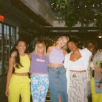 Kate Bosworth Instagram - Lavender crop on film @tiarabellaaa breaking hearts in our yellow cargo pants / crop duo ⚡️⚡️⚡️dropping @roxy tomorrow…… 👀