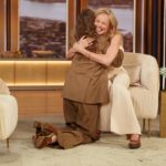 Kate Bosworth Instagram - She got me! 👁️ thank you to the warmest/funniest/kindest human @drewbarrymore for having me on 😘🙏🏻 *we dove straight into the deep end ;) AND she’s right! Lavender IS the new pink @roxy 💜 don’t miss our episode today @thedrewbarrymoreshow