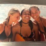 Kate Bosworth Instagram – 20 years ago, my world changed because of this movie! And over those two decades, I’ve learned just how very rare it is to experience something like Blue Crush… so unique, intimate and true. If there are certain experiences that make up the vital organs of your life, this movie undoubtedly holds my heart. Throughout my career, there is nothing I appreciate more than hearing the love and excitement for this movie- the stories and the insights on how it has touched and shaped your lives. There are so many films that come and go… why the affect of one over another? And when I think about the beautiful and unique influence of Blue Crush, I think it may come down to the purity of the thing. The writing of it, the making of it, the depth of the friendships, the faith, the determination, the dedication, hard work, and passion. The freedom and the adventure stemming from a young girl, coming of age, and realizing that courage and fear, ferocity and vulnerability, love for another and love for self – can all exist in the same breath. It’s the knowing and the trusting and the doing. The being brave. The free fall. The wings – And the flight.

Thank you, forever.

We love you.

Keep crushing it! 🏄🏼‍♀️ 🫶🏻 🌊 

Ps, If you notice the weird tape on these photos, it’s because they were taped to Sanoe’s journal for many years (probably still are :)

My soul sisters for life, I feel you in my laughter every single day. And suddenly there we are again, on the shores of Sunset Beach. 💙