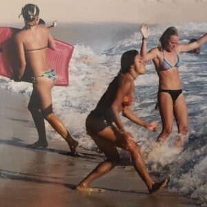 Kate Bosworth Instagram - 20 years ago, my world changed because of this movie! And over those two decades, I’ve learned just how very rare it is to experience something like Blue Crush… so unique, intimate and true. If there are certain experiences that make up the vital organs of your life, this movie undoubtedly holds my heart. Throughout my career, there is nothing I appreciate more than hearing the love and excitement for this movie- the stories and the insights on how it has touched and shaped your lives. There are so many films that come and go… why the affect of one over another? And when I think about the beautiful and unique influence of Blue Crush, I think it may come down to the purity of the thing. The writing of it, the making of it, the depth of the friendships, the faith, the determination, the dedication, hard work, and passion. The freedom and the adventure stemming from a young girl, coming of age, and realizing that courage and fear, ferocity and vulnerability, love for another and love for self - can all exist in the same breath. It’s the knowing and the trusting and the doing. The being brave. The free fall. The wings - And the flight.

Thank you, forever.

We love you.

Keep crushing it! 🏄🏼‍♀️ 🫶🏻 🌊 

Ps, If you notice the weird tape on these photos, it’s because they were taped to Sanoe’s journal for many years (probably still are :)

My soul sisters for life, I feel you in my laughter every single day. And suddenly there we are again, on the shores of Sunset Beach. 💙