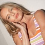 Kate Bosworth Instagram - Favorite striped one-piece 🧩 @roxy