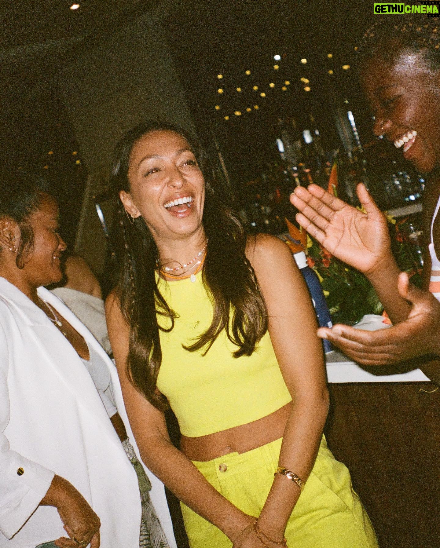 Kate Bosworth Instagram - Lavender crop on film @tiarabellaaa breaking hearts in our yellow cargo pants / crop duo ⚡️⚡️⚡️dropping @roxy tomorrow…… 👀