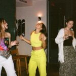 Kate Bosworth Instagram - Lavender crop on film @tiarabellaaa breaking hearts in our yellow cargo pants / crop duo ⚡️⚡️⚡️dropping @roxy tomorrow…… 👀