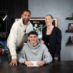 Kate Wright Instagram - Our eldest ❤️ is on his own journey in football. Another nice moment signing with @neweraglobalsports , well earned through hard work & dedication. It’s a long road full of ups and downs, so the right & professional support is required - so step forward @neweraglobalsports ✅ Love you Lorenz ❤️