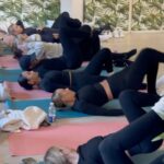 Kate Wright Instagram - A fabulous morning of yoga & good vibes to celebrate my @fandfclothing active collection 🧘🏼‍♀️ It was very surreal to see everyone in my range ✨ Thank you to everyone who made today possible and for everyone’s continued support. I’m so very grateful and happy you all love it. And a special thank you to my husband for always supporting me in everything I do. I love you so much 🥹❤️