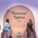 Kate Wright Instagram - Yesterday I spent the afternoon at The @tommeetippeeuk Cafe ☕️ & what a lovely afternoon it was🌸 Good vibes, a beautiful setting & honest conversations✨ It was actually my first time hosting a live chat. As you can see I was very excited about my mic 🤣 i realised yesterday just how far I have come, a few years back I didn’t have the confidence to do anything like this. So anyone reading this, this is your reminder to keep going, it’s pretty amazing what you can achieve when you start to believe in yourself 🪄 #AD
