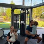 Kate Wright Instagram - Workout with us … it’s a mad hour 😅🏋🏼‍♀️👶🏼⚽️🐶🏃🏼‍♂️