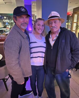 Katee Sackhoff Instagram - When worlds collide ❤️❤️❤️❤️😱 @laraza7 #ldp #standanddeliver #battlestar #longmire