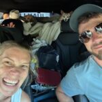 Katee Sackhoff Instagram - We’re off…Mom, Dad, Baby (who’s waving to you) a chihuahua, a yorkie mutt, a fish 🤦🏼‍♀️, and 8 plants! Lord help us 😂💚 #oregonbound #adventureawaits