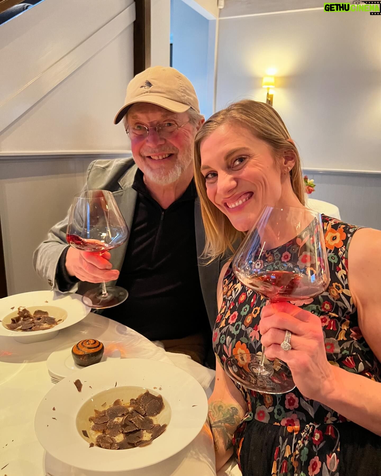 Katee Sackhoff Instagram - My family had the most extraordinary time celebrating my mothers birthday last night at @chefthomaskeller @_tfl_ ❤️❤️ I knew this was on my fathers bucket list but my mom had hurt her foot and is restricted to a boot and must be in a wheelchair so I didn’t know if she would be up to flying all the way there to be celebrated, which she hates 😂🤷🏼♀️ but she was such a trooper ❤️ We even sang to her (quietly) 😂 Thank you so much to every single member of the staff for helping to make this a once in a lifetime experience with my family. Every single one of you were just the best! The food did not disappoint! I’ve been dreaming of the oysters and pearls for almost 20 years after I had it the first time 🤤 and the truffle!! Lord in heaven the truffles!! Me on a desert island would only require truffles to sustain life 😂😍🤷🏼♀️ Plus she smiles just like my daughter so I had to include that photo 🥰 We got a tour of the kitchen!! Thank you 🙏🏻 That was just so special and caught me off guard. Plus they gave me a pen…you guys, this is the smoothest pen ever! It’s the little things in life 😂🤪😬 We stayed at the @northblockyountville Which I couldn’t recommend more! Can’t wait to go back! Then before flying out of town we had some of the best pastries I’ve ever had this morning at @bouchon_bakery before leaving to a convention in Richmond this weekend. What an absolute pleasure of a trip. A whirlwind pleasure. #goodfoodandwine #familyiseverything #momanddadsnightout