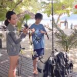 Kathaleeya McIntosh Instagram - Scuba diving lessons with our dear uncle Dave at @sevenseasresorts 🤿🤩