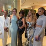 Katharine McPhee Instagram - got all dressed up and met my idol this weekend 🩵🦋 I love you @mariahcarey that is all.
