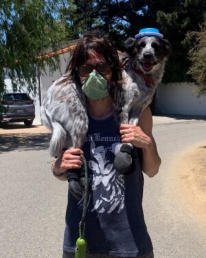 Katherine Moennig Instagram - My best friend hates her new boots.