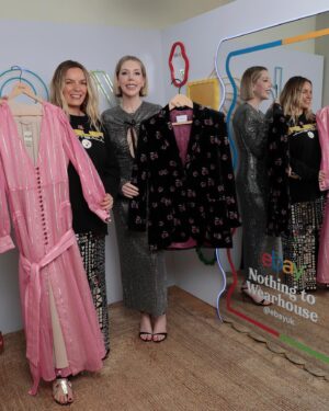 Katherine Ryan Instagram - AD | I am so excited to be hosting the UK launch of eBay Live - a brand new shopping experience which allows you to shop in real time during a live stream! 
 
Join me and @amybannermanstylist on 1st May at 8pm for an incredible fashion live with some of my iconic pieces and handpicked pre-owned gems from Amy. 
 
All proceeds from my items I sell going to @whisc_liv - a charity I’d love for you to know about. 
❤️ 🛍 You won’t want to miss it, see you there! X