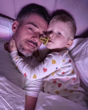 Katherine Ryan Instagram - Everybody loves that wonderful Dada. ❤️ Happy Birthday to the man whose first name I hope to use again someday. Xx @bobby_k__