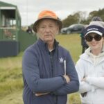 Kathryn Newton Instagram - Friendships forged at the #dunhilllinks Actors Bill Murray and Kathryn Newton see the funny side of the wet weather