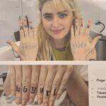 Kathryn Newton Instagram - Little BTS pic In celebration of @abigailthemovie tickets on sale now and a new trailer… counting down the days till u can count the tattoos I had for Sammy I love this role and this movie! Bbygrl shout out to our directors @mattbettinelliolpin and @tylergillett for never telling me no!!!! This is ur fault!!!!!!!