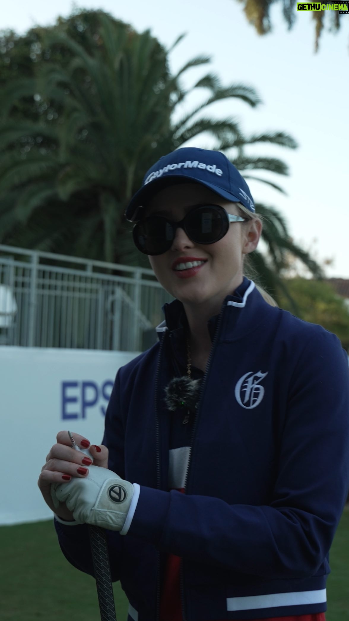 Kathryn Newton Instagram - The Tour is in L.A. and you know what that means! @kathrynnewton had to stop by and tear it up 🏌️♀️✨