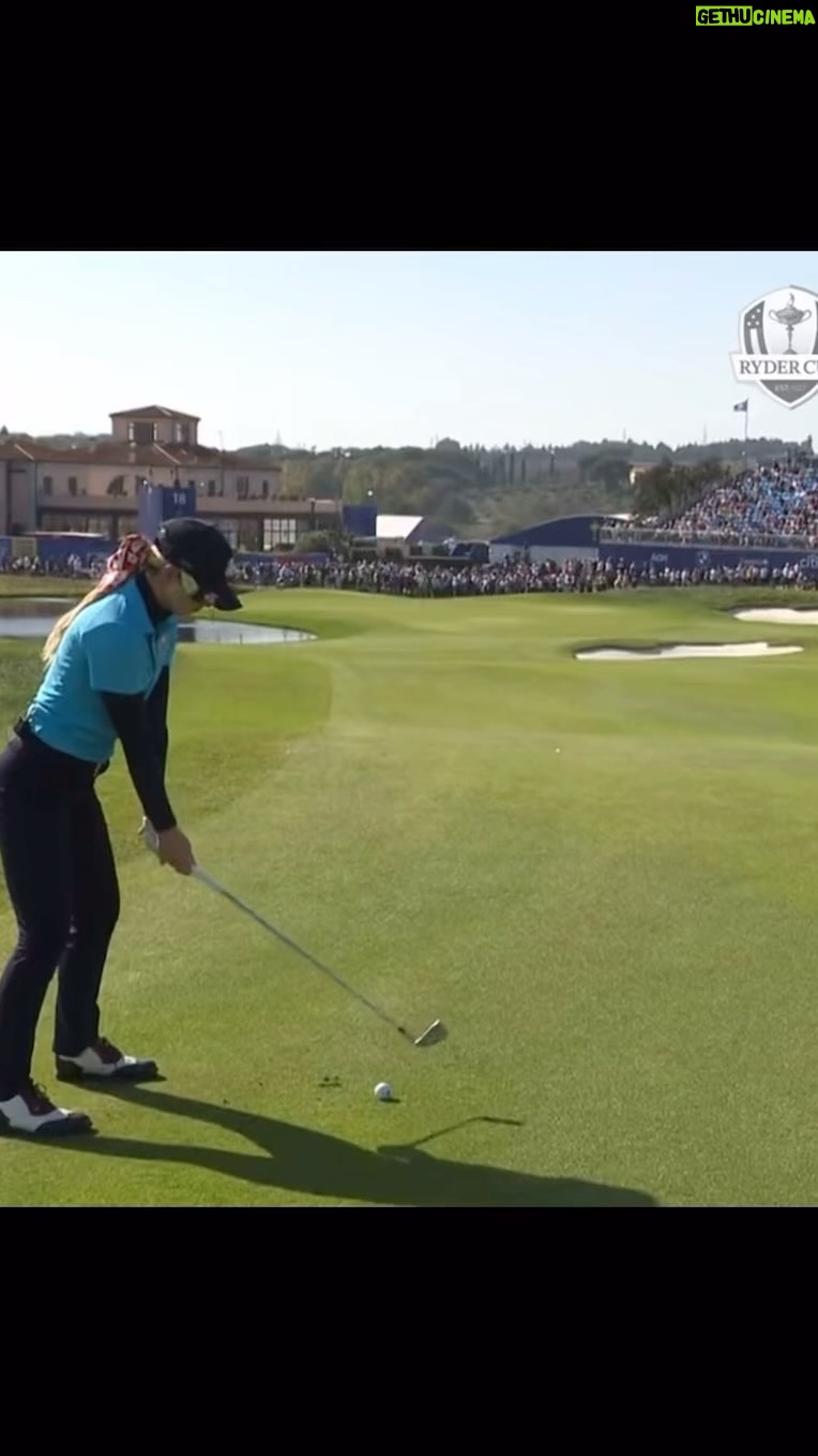 Kathryn Newton Instagram - 155 yds hit a 7 iron ❤️ I would like to do this again. Pls. Thank you @therydercup and thank you to the fans who came out for the #AllStarMatch for making this something I’ll never forget!