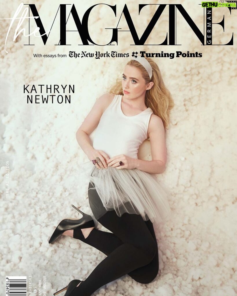 Kathryn Newton Instagram - @kathrynnewton x @themagazine.global with @nytimes Turning Point Essays Out now Edition No 8 with our Coverstory shot with our favorite actress Kathryn Newton. Currently seen in her movies Lisa Frankenstein and Abigail. Photographer & Image Editing @janaschuessler Styling & EIC @gracemaier On Set Styling @mediaplaypr @theodore_hobbie Wearing @germankabirski rings and @gloriellas.official Heels @kentarokameyama Dress Hair @bridgetbragerhair Makeup @ginabrookebeauty with Gina Brooke Beauty Production @maieragency @loizos_sofokleous #themagazinegermany #themagazineglobal #coverstory #kathrynnewton