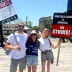 Katie Cassidy Instagram - I stand by my fellow creative HUMAN beings! It's an honor to march in solidarity 👏🏼 @WGA #WritersStrike #WGAstrike #StandUpForYourRights