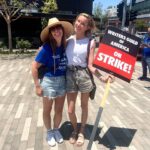 Katie Cassidy Instagram - I stand by my fellow creative HUMAN beings! It's an honor to march in solidarity 👏🏼 @WGA #WritersStrike #WGAstrike #StandUpForYourRights
