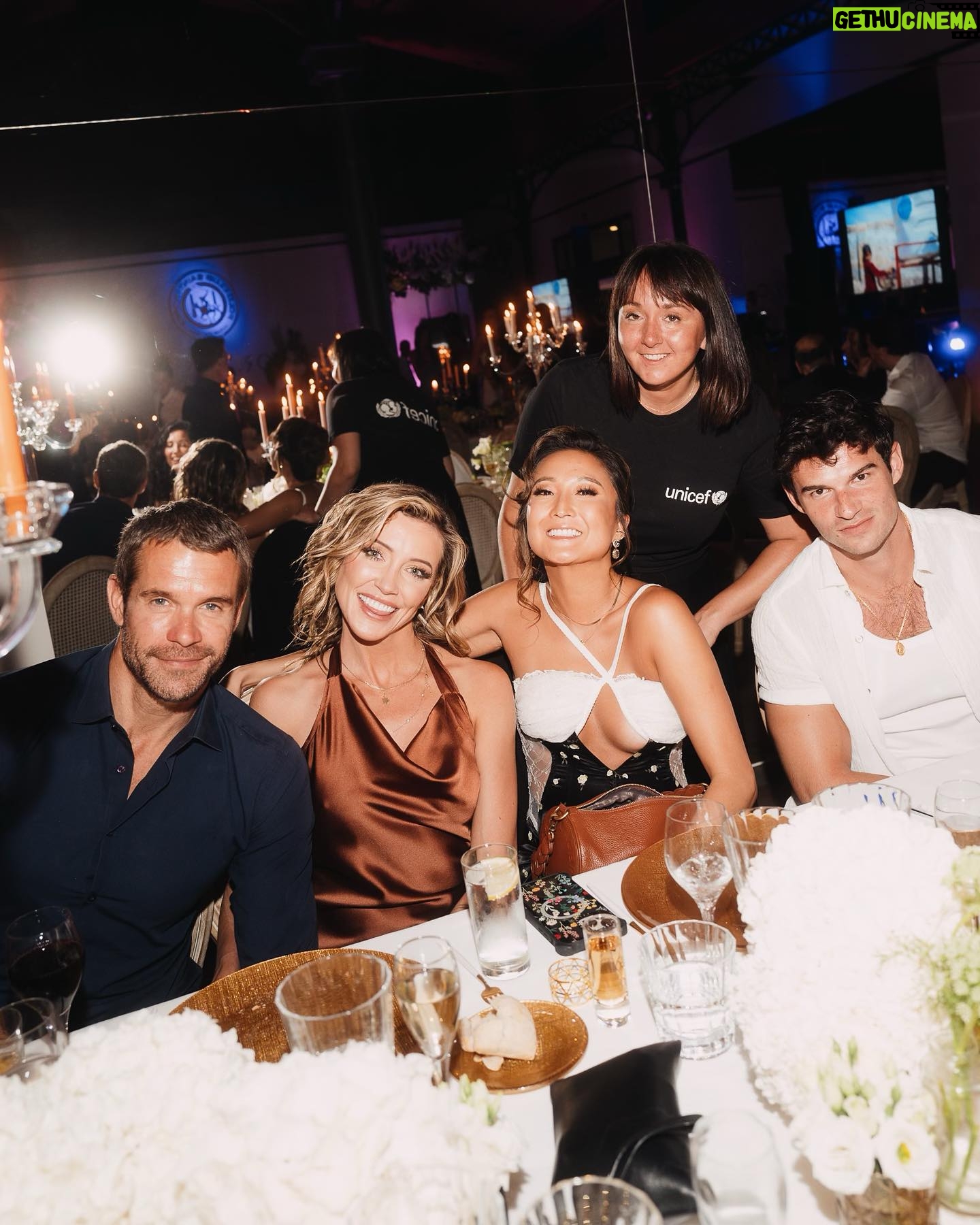 Katie Cassidy Instagram - Thank you @unicef for a beautiful evening supporting an important cause. Your efforts toward the environmental crisis at hand don't go unnoticedđź–¤ Hair: @ahmadhairstylistt Makeup: @may.makes_me_up Photographer: @lucaspossiede stylist: @alyssafgreene @theinfluence @tommy_chiabra #unicef #sainttropez stylist: @alyssafgreene