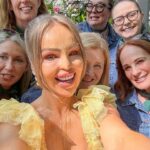 Katie Piper Instagram - Chelsea Flower Show 🌼🪴 Yesterday I supported a unique social enterprise @the_rhs, The Glasshouse. @theglasshousebotanics gives women in prison second chances by teaching them how to care for houseplants, so on release they have better employment opportunities making them more employable and less likely to reoffend.  I got to meet some of the women today and hear their stories of survival and reinvention. They have not only turned their own lives around but are mentoring other women to do the same. This is a fantastic scheme that truly works and I felt so hopefully and happy for all of the women involved 💛 Shout out to @malverngardenbuildings for sponsoring this initiative and believing in all of those involved 🙌 Hair @mauriceflynn Make up @toby_salvietto Styling @harrietnicolsonstylist Dress: @needleandthreadlondon Shoes: @malonesouliers Bag: @marni via @coggles Earrings: @needleandthreadlondon X @sorujewellery collab Sunglasses : @robertlaroche