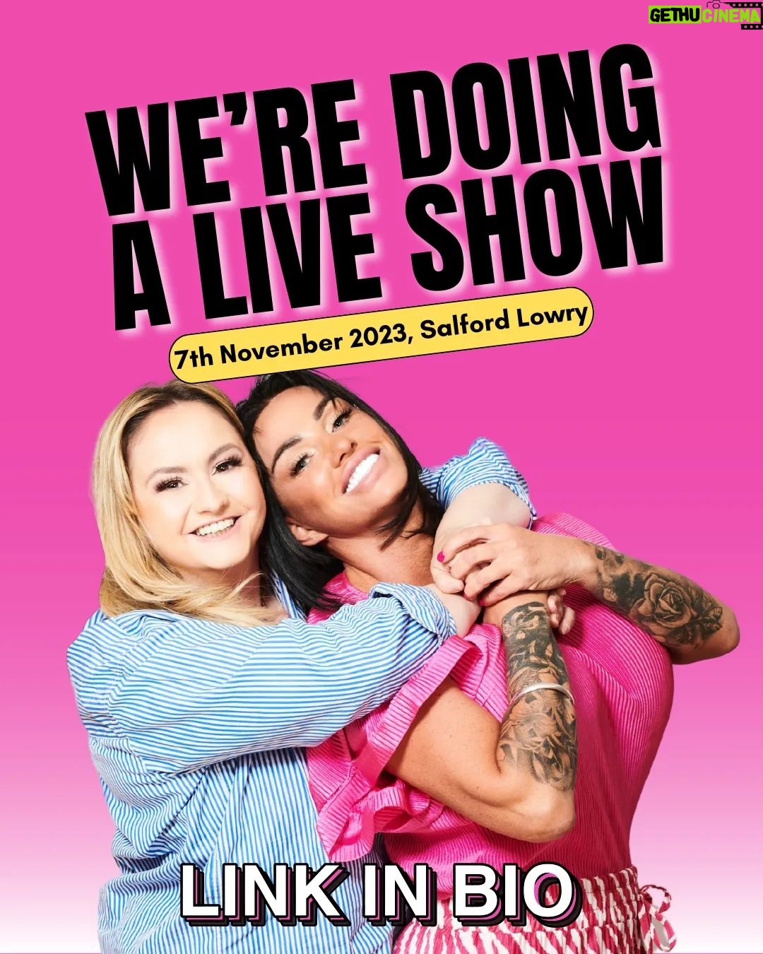 Katie Price Instagram - 🚨LIVE SHOW ALERT🚨 We're doing a live show! Come and see us do The Katie Price Show LIVE. There'll be all the craziness, chaos and laughs from the podcast... and maybe a song too? 🌟7th November 🌟Salford Lowry Pre-Sale tickets are available NOW, using the code LOVEIT The link for those is in our bio. And general sale starts on Monday. See you there!